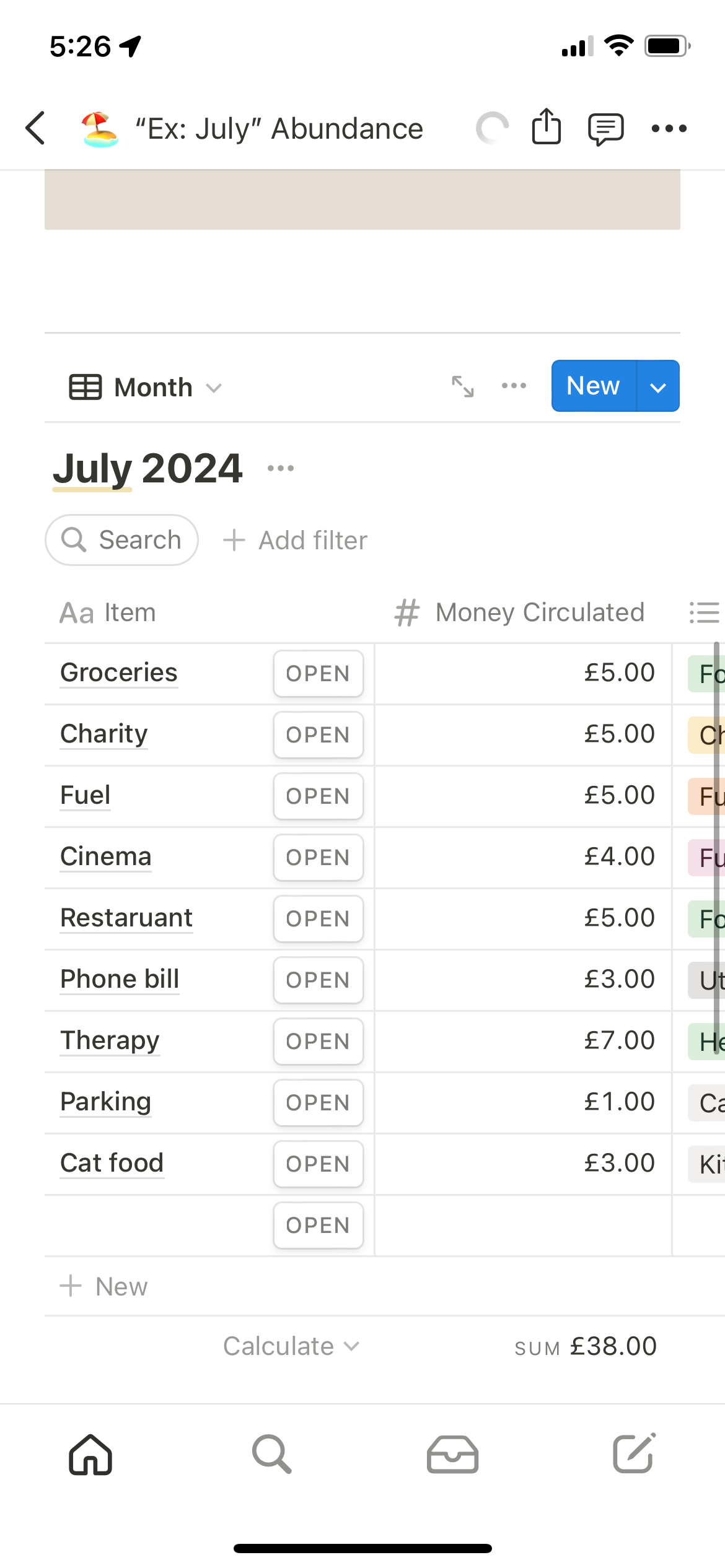 Money Magic Abundance Tracker